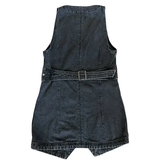 FP We The Free Women’s Out Of Office Vest Dress Return To Sender Washed Black XS - Picture 6 of 10